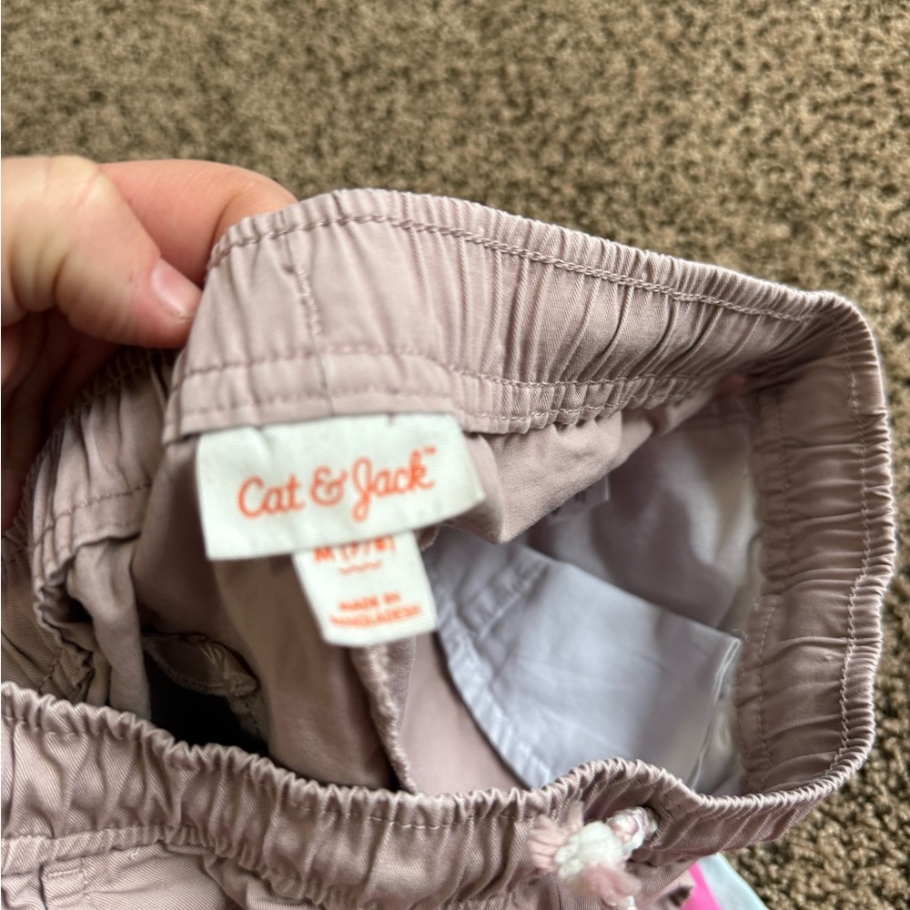 Lot of 4 cat and jack girls Bermuda pull on short size medium 7/8 - Picture 3 of 5